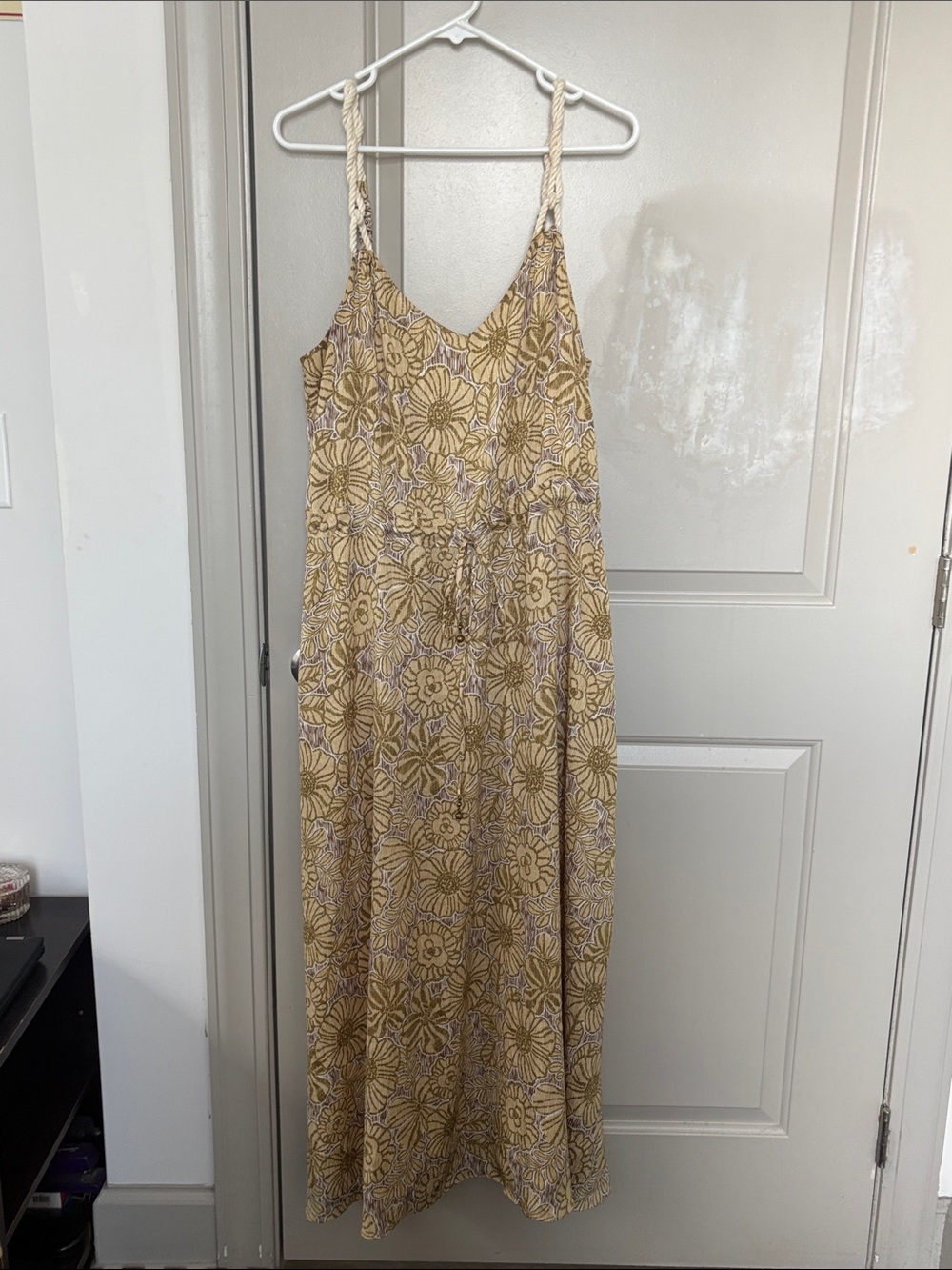 New without tags Greylin tie waist maxi dress size large
